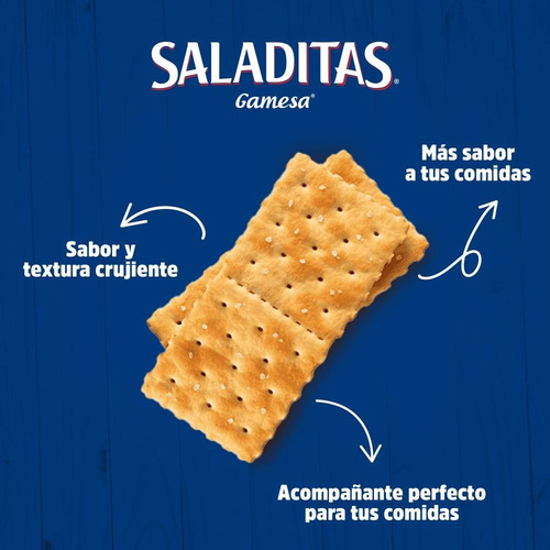 Galletas Saladitas Saladas Gamesa 8 Paketines 137g Cada Uno