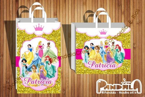 Bolsitas Para Sorpresitas Princesas De Disney X10 Unid.