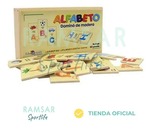 Domino Alfabeto Abecedario Identificar Palabras Didáctico