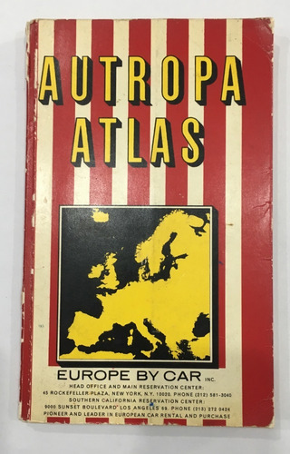 Antiguo Atlas De Carretera Europa Autropa Europe By Car 1967