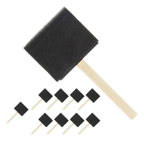 10x Cepillos De Esponja De Dibujo De Juguete 3 Pulgadas