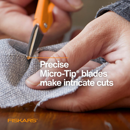 Scissors Fiskars Premier No. 5 Micro-tip Orange-handled