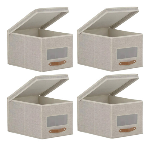 Cajas Organizadoras Tela X4 Unidades 30x25x40cm Envio Gratis