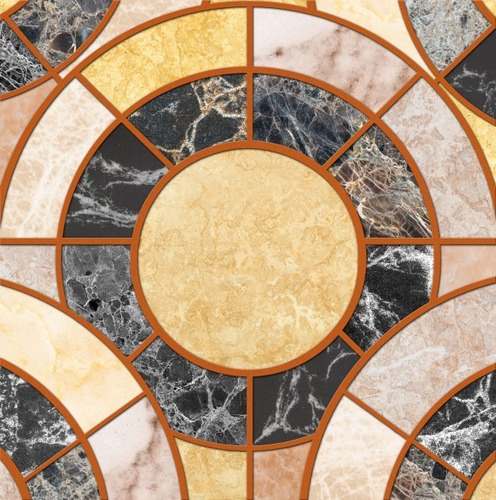 Vinilos Azulejos Piedra Marmol Mandala  32u De 15x15cm 