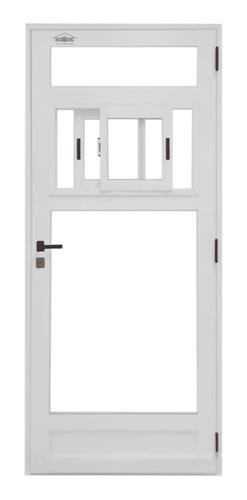 Puerta Para Negocio Aluminio Blanco 70x200 Vidrio 4mm