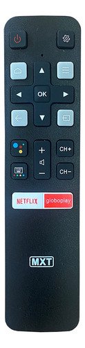 Controle Compatível Com Tv Tcl Smart 4k Rc802v 55p8m C6us