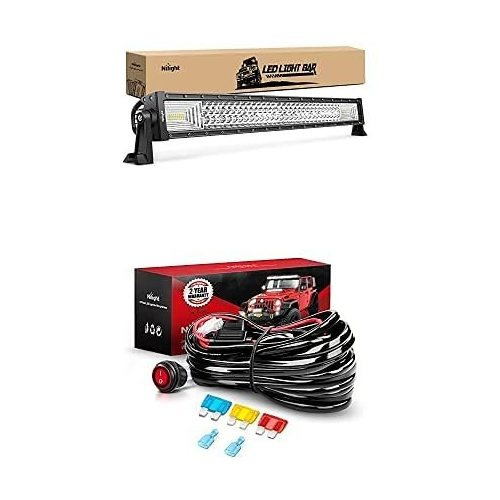 Nilight Barra Luz Led 32  Spot Inundacion Combo Off Road 12