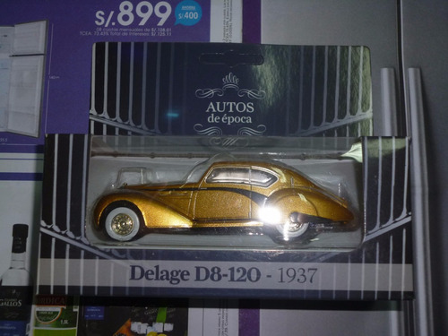 Coleccion Autos De Epoca (delage D8 -120 -1937)
