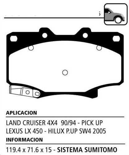 Juego Pastillas De Freno Delanteras Litton Lexus Lx 450