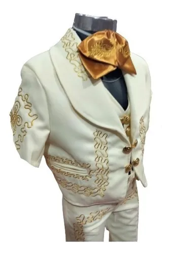 Traje de charro color hueso sale