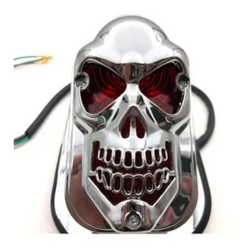 comprar Farol Trasero Calavera Moto Custom - Nanymotos