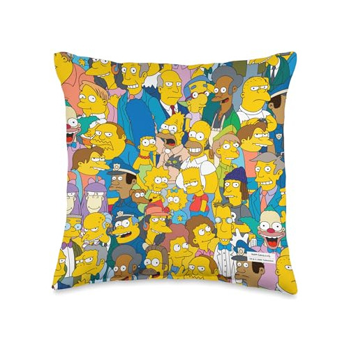 Cojín Estampado Personajes De Springfield, 16x16, Mult...