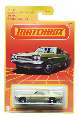 Matchbox 1970 Ford Capri, Verde 2/24