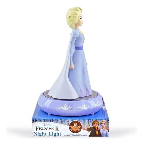 Frozen 2 Elsa Luz De Noche Led 15 Minutos De Iluminación