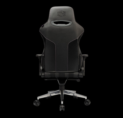 Imagen 2 de 2 de Silla Gamer Coolermaster Caliber X1 Negra Borde Morado
