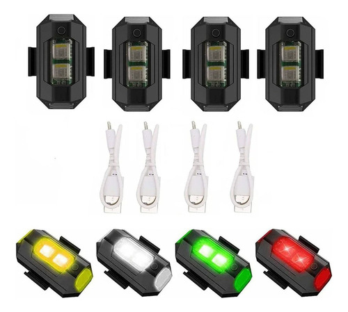 Miniluces Led Estroboscópicas For Motocicletas Y Drones, 4