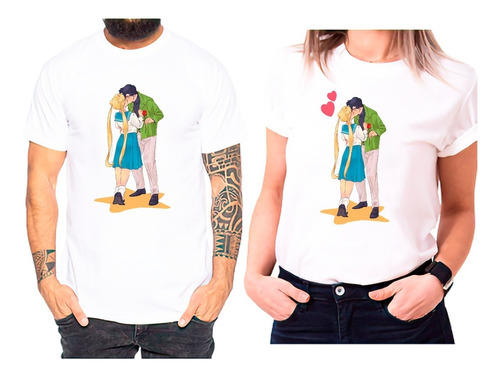 Poleras Duo Pareja Día De Enamorados Sailor Y Su Pololo Amor