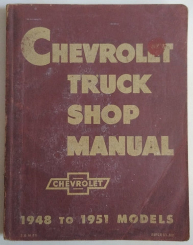 Manual Original De Taller: Pick Up/camión Chevrolet 1948/51