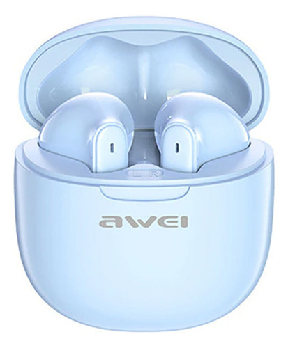 Audifonos Awei T68 Tws In Ear Bluetooth Azul 6 Horas Musica
