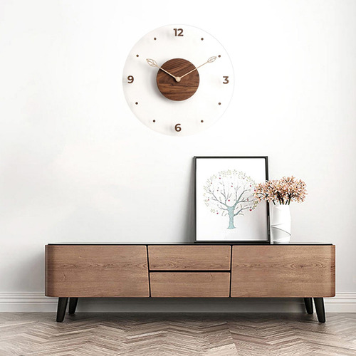 Reloj De Pared Redondo De Madera, Reloj De Pared, Moderno,