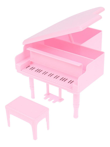 1/12 Casa De Muñecas Mini Piano De Cola Instrumento Musical