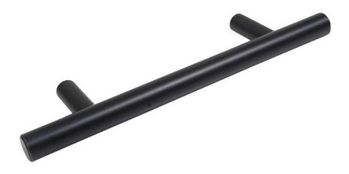 Jaladera Tubular Negro Mate Cc 128/188 Mm