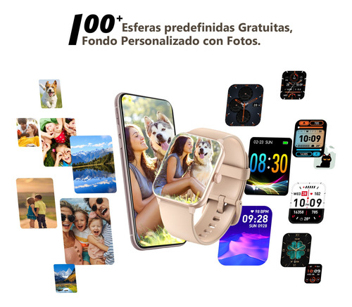 Reloj Smartwatch Inteligente Bluetooth Llamada Asistente Voz