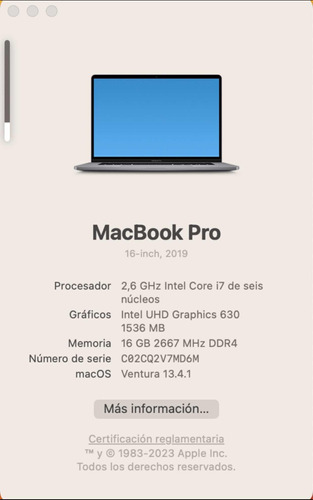 Macbook Pro Touch 2019