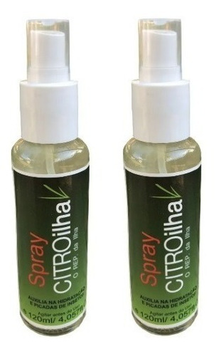 Kit 2 Repelente Natural Citronela - Citroilha Spray 120ml