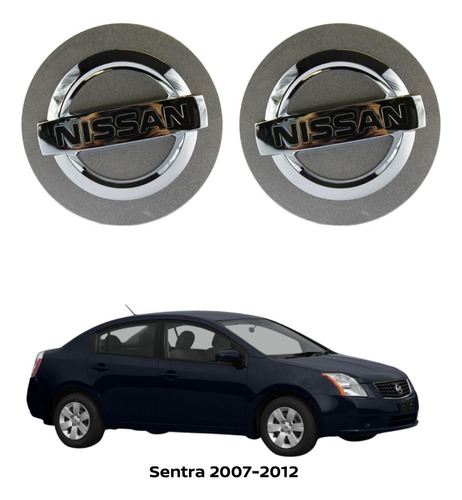 Tapón Rines De Lujo 2pz Sentra 2008 Nissan