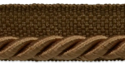 Emmerson 1/4  Twisted Lip Cord Trim, Cocoa (5 Yard Cut)