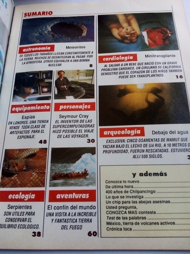 Imagen 2 de 5 de Revista Conozca Más Año 2 No. 11 1991 Meteoritos