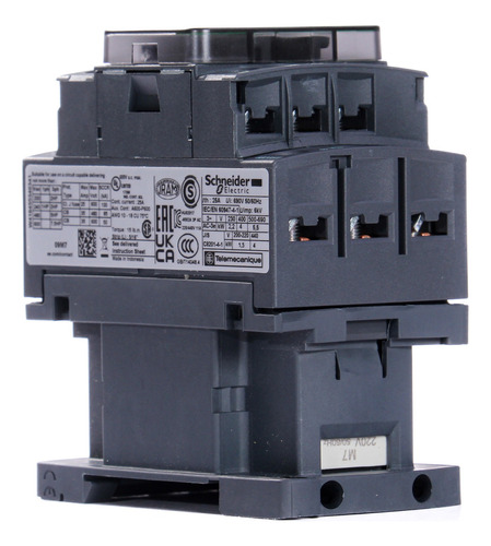 Contator Schneider Lc1d09m7 3p 9a 220vca Tesys