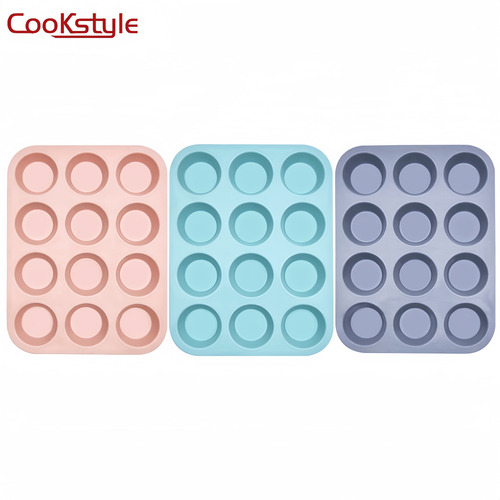 Molde De Silicona Para Muffins 12 Cavidades Cookstyle