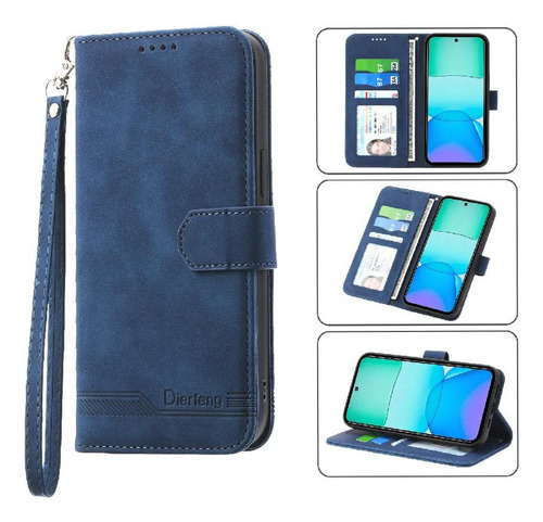 Funda Abatible For Xiaomi Redmi Note 13r 4g Pulsera Premium
