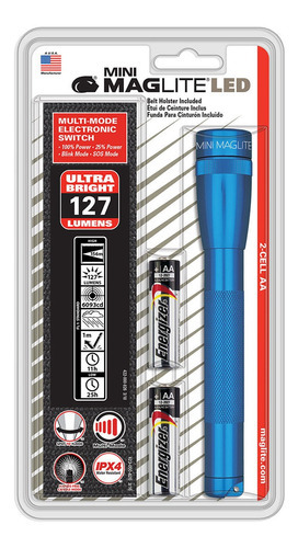 Sp22xxx Linterna Maglite Mini Led Blister 2aa Color De La Linterna Azul