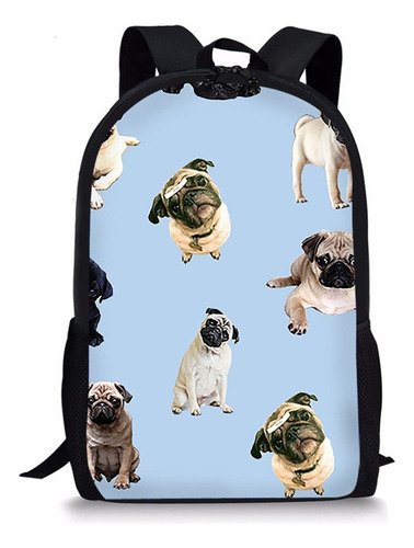 Mochila Escolar De Bulldog Francés For Niñas, Bolsas De Lib