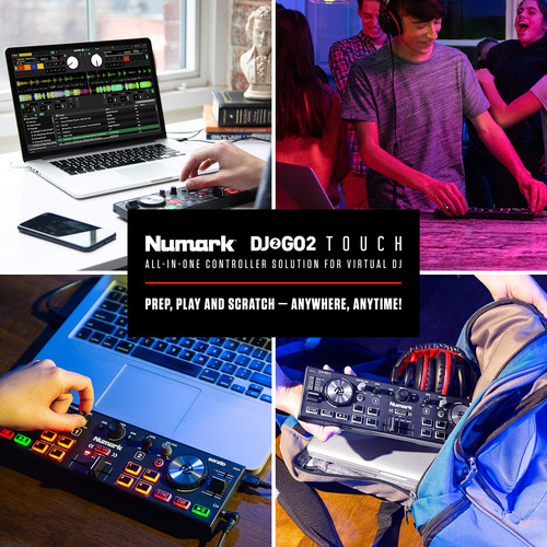 Controlador De Dj Numark Dj2go2 Touch 2 Deck Com Serato Dj