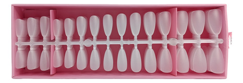 Tips Para Uñas 450 Piezas, Tipo Almendra, 15 Tamaños Color Blanco Lisa