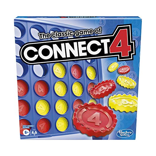 Hasbro Gaming Connect 4 Classic Grid,4 En Un Juego De Filas,