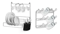 Comprar Kit Escorredor Prato Parede-talher+escorredor Du002Fcopo 12lugar
