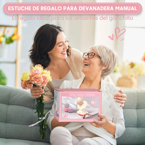Bobinadora De Hilo Para Crochet, Antideslizante Enrollador De Bolas De Estambre De Manera Eficiente Con Menor Ruido Para Bolas , Devanadora De Hilo Regalo Para Los Amantes Del