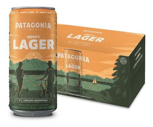 Imagen 1 de 1 de Cerveza Patagonia Hoppy Lager 269ml Pack X10 Latas