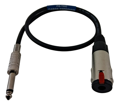 Cabo Extensor P10 Mono X P10 Fêmea J10 Extensão 5 Metros