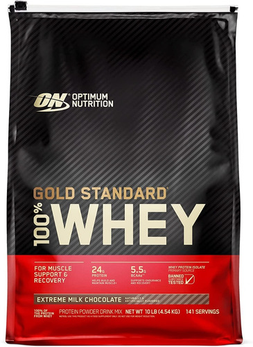 Proteina On Gold Standard 100% Whey 10 Lb Los Sabores