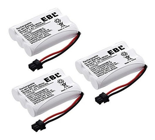 Ebl Pack De 3 Bt-446 Telefono Inalambrico Recargable Bater