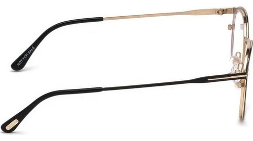 Gafas De Sol Tom Ford Tf5528-b Hombre Negro Mate/oro Rosa