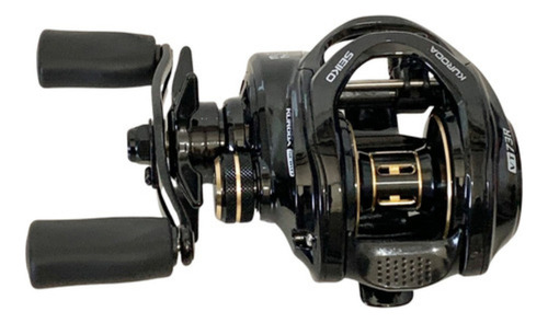Carretilha De Pesca Vt73r Yokota Seiko Johncoo Preta Direito