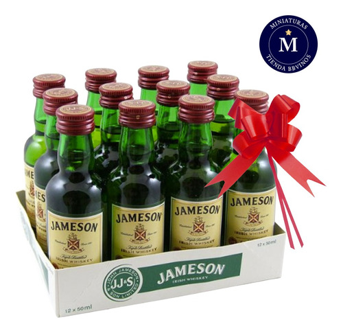 12 Miniaturas Whisky Jameson Irish Whiskey (50ml 40%)