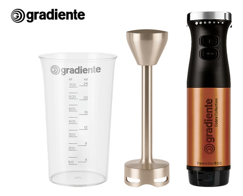 Mixer Gradiente Powder 600 Cobre Collection 600w Com Copo